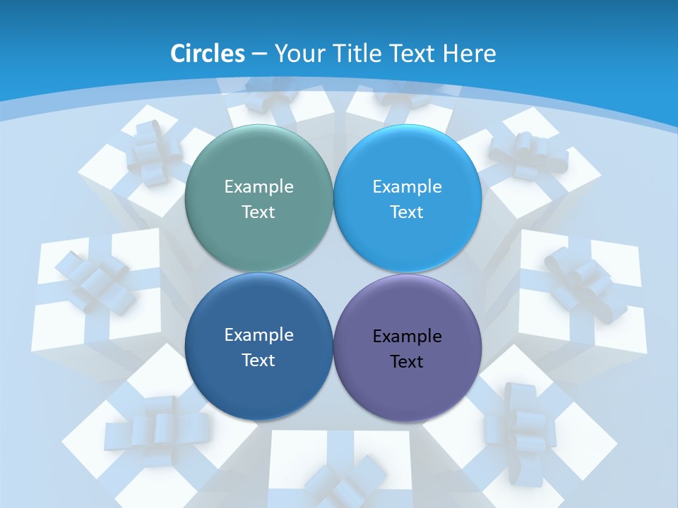 Ribbon Parcel Greetings PowerPoint Template