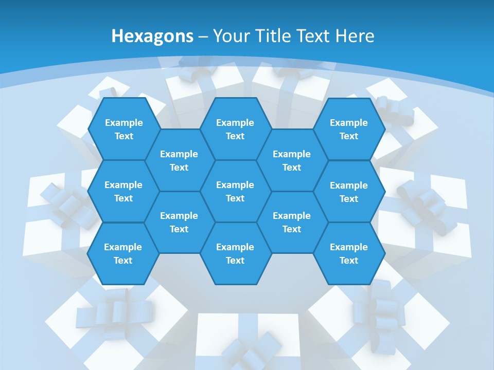 Ribbon Parcel Greetings PowerPoint Template