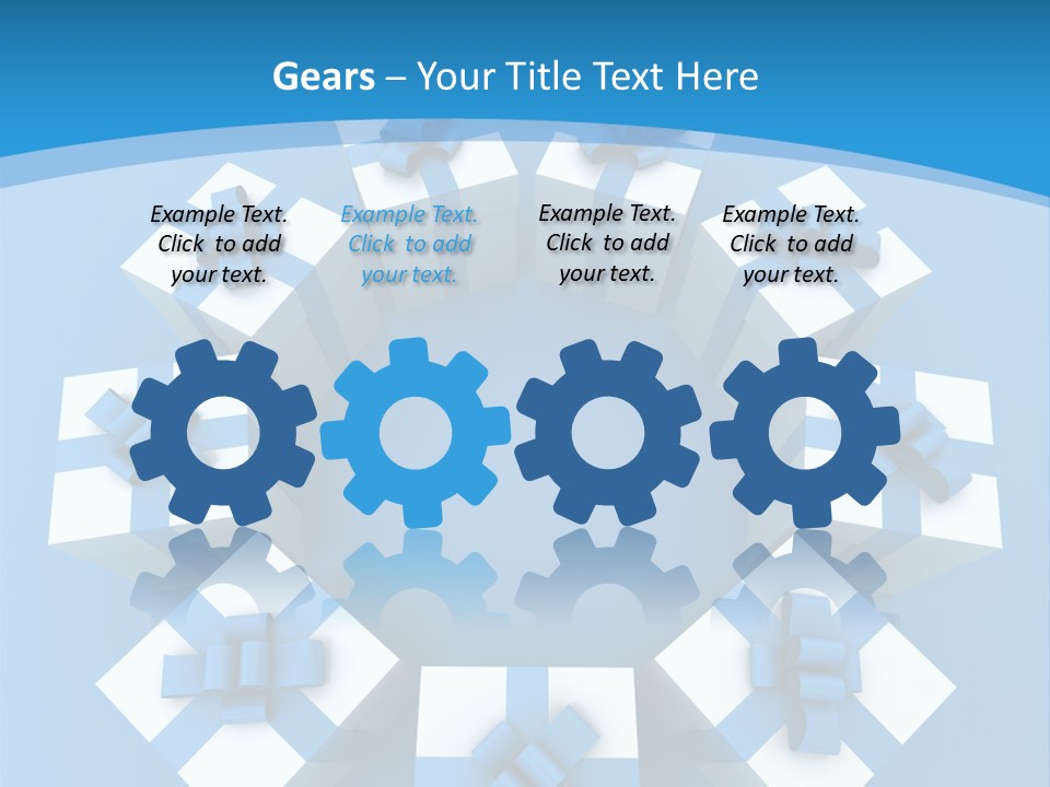 Ribbon Parcel Greetings PowerPoint Template