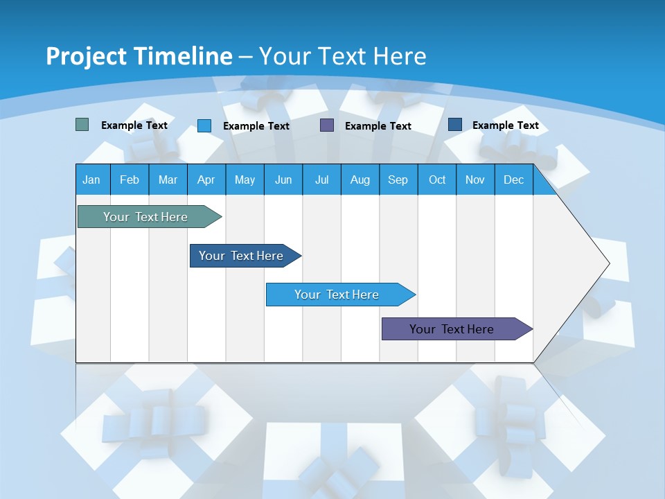 Ribbon Parcel Greetings PowerPoint Template