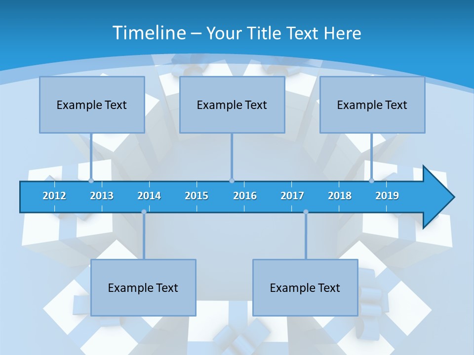 Ribbon Parcel Greetings PowerPoint Template
