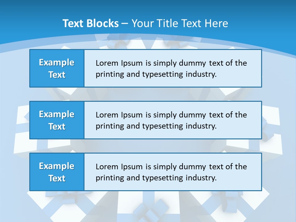 Ribbon Parcel Greetings PowerPoint Template