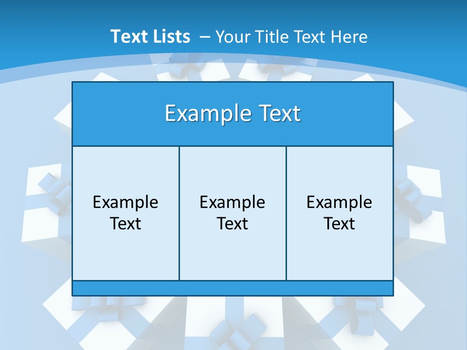 Ribbon Parcel Greetings PowerPoint Template