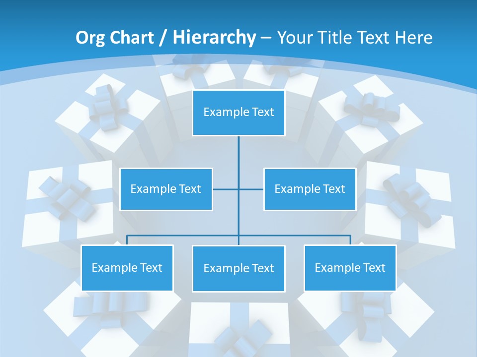 Ribbon Parcel Greetings PowerPoint Template