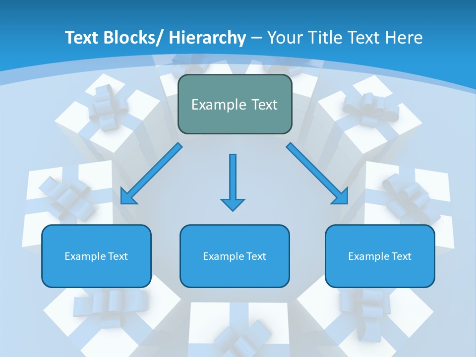 Ribbon Parcel Greetings PowerPoint Template