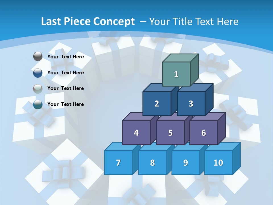 Ribbon Parcel Greetings PowerPoint Template