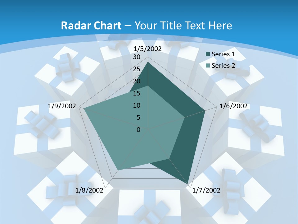 Ribbon Parcel Greetings PowerPoint Template