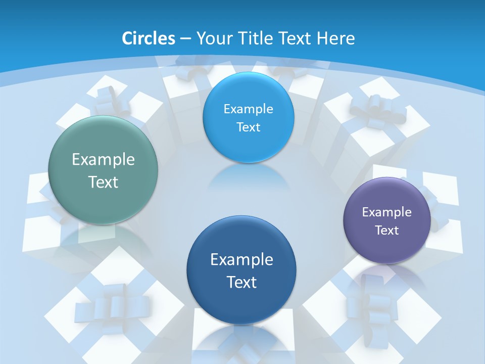 Ribbon Parcel Greetings PowerPoint Template