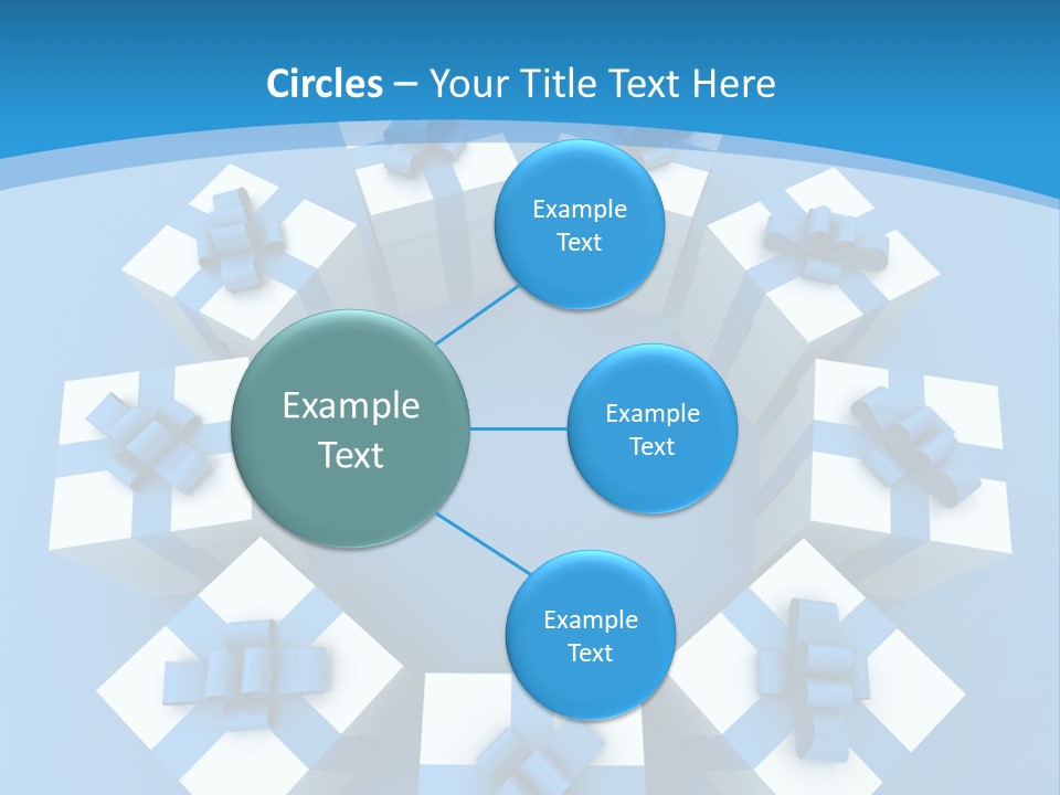 Ribbon Parcel Greetings PowerPoint Template