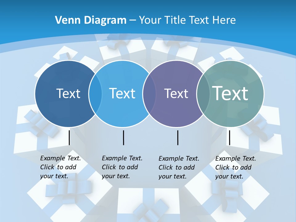 Ribbon Parcel Greetings PowerPoint Template