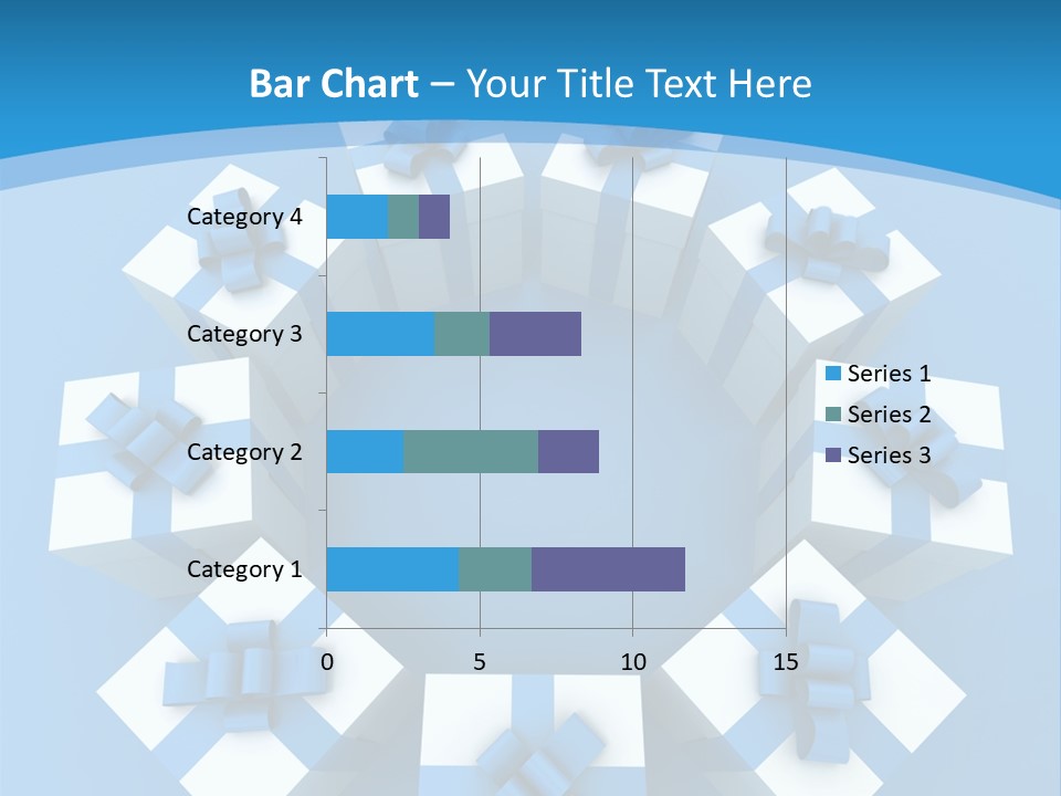Ribbon Parcel Greetings PowerPoint Template