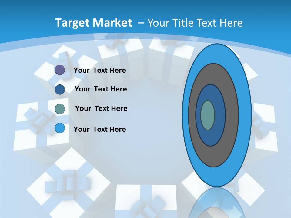 Ribbon Parcel Greetings PowerPoint Template