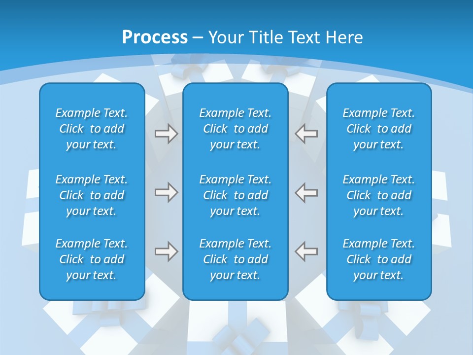 Ribbon Parcel Greetings PowerPoint Template