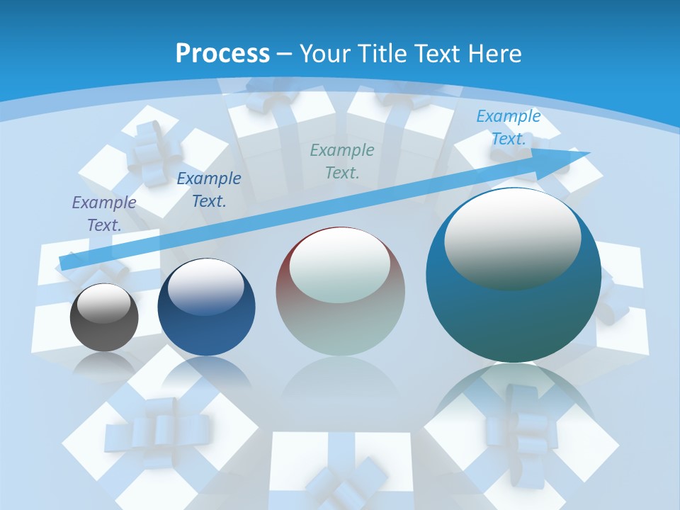 Ribbon Parcel Greetings PowerPoint Template