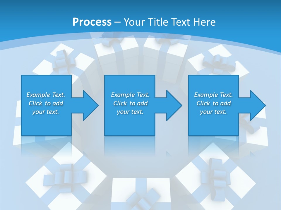 Ribbon Parcel Greetings PowerPoint Template