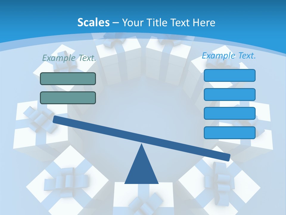 Ribbon Parcel Greetings PowerPoint Template