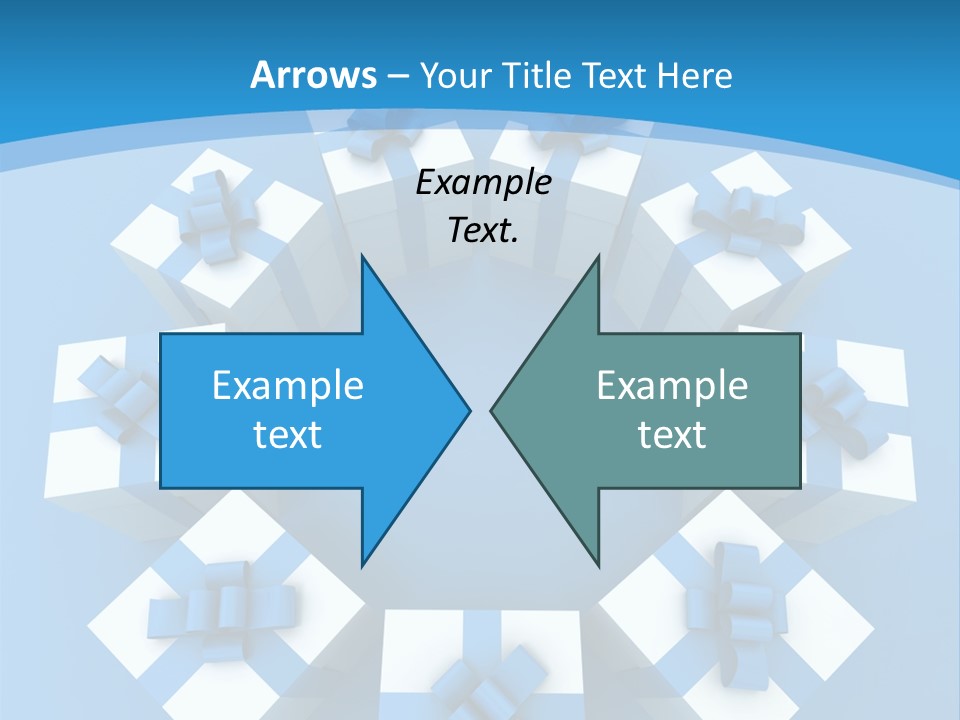 Ribbon Parcel Greetings PowerPoint Template