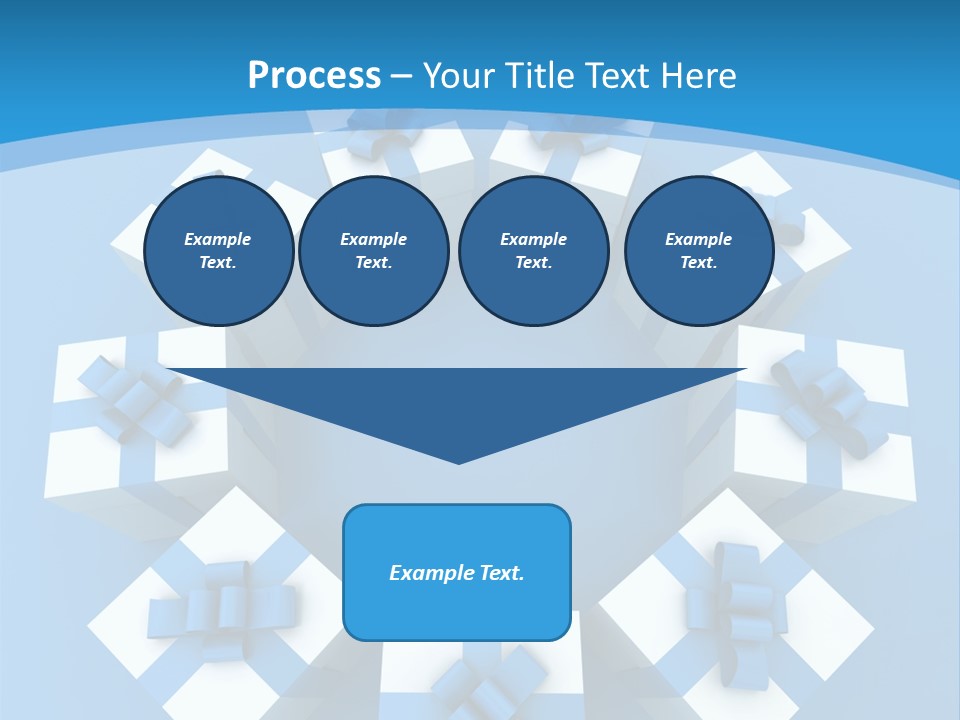 Ribbon Parcel Greetings PowerPoint Template