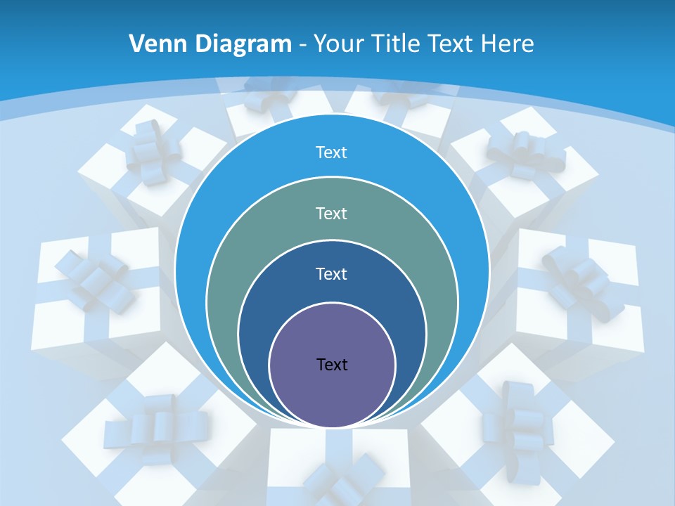 Ribbon Parcel Greetings PowerPoint Template