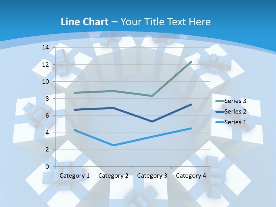 Ribbon Parcel Greetings PowerPoint Template