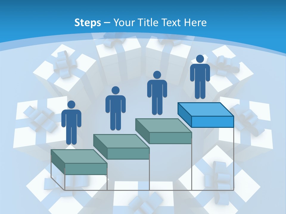 Ribbon Parcel Greetings PowerPoint Template