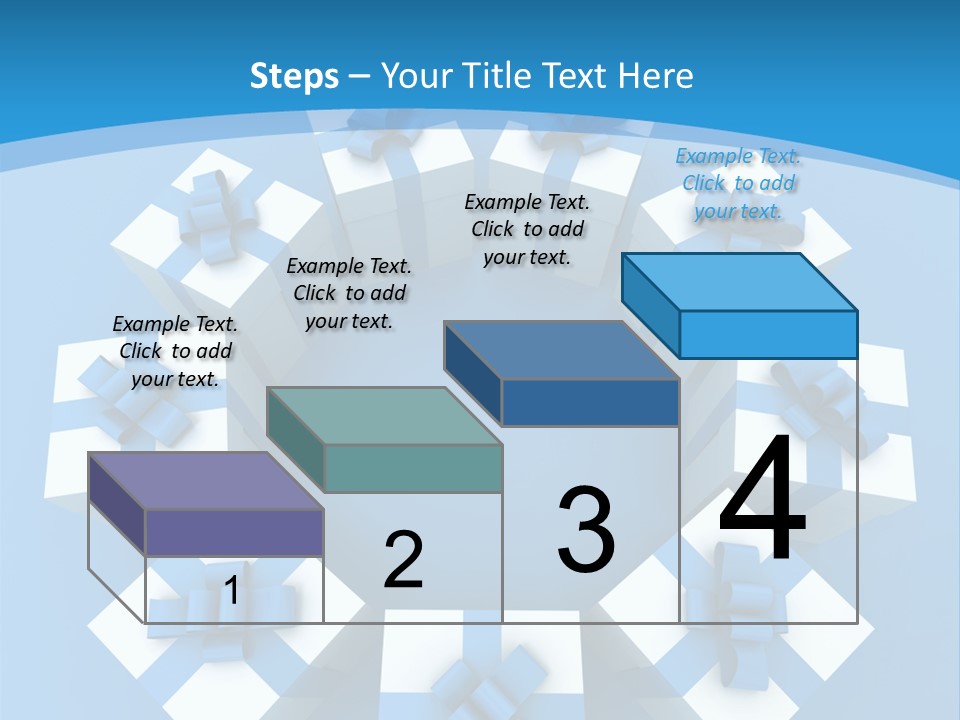 Ribbon Parcel Greetings PowerPoint Template