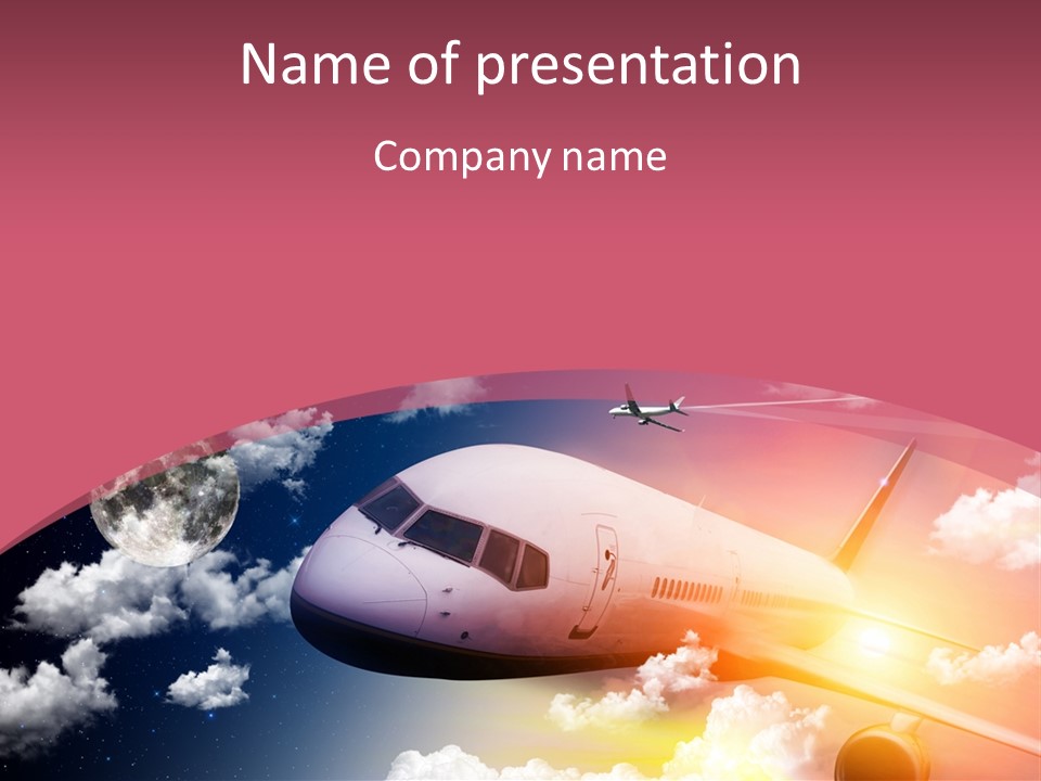 Jet England Charter PowerPoint Template