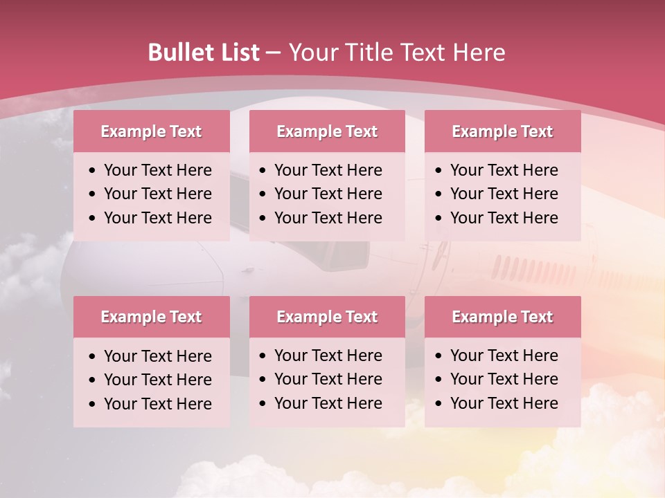 Jet England Charter PowerPoint Template