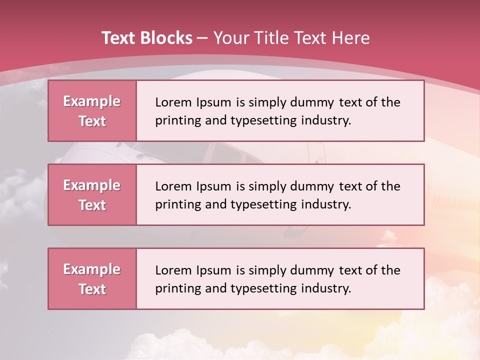 Jet England Charter PowerPoint Template