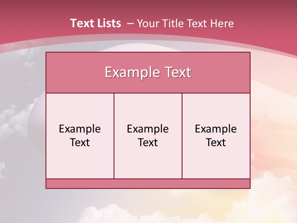 Jet England Charter PowerPoint Template