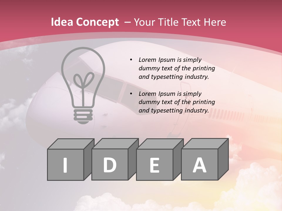 Jet England Charter PowerPoint Template