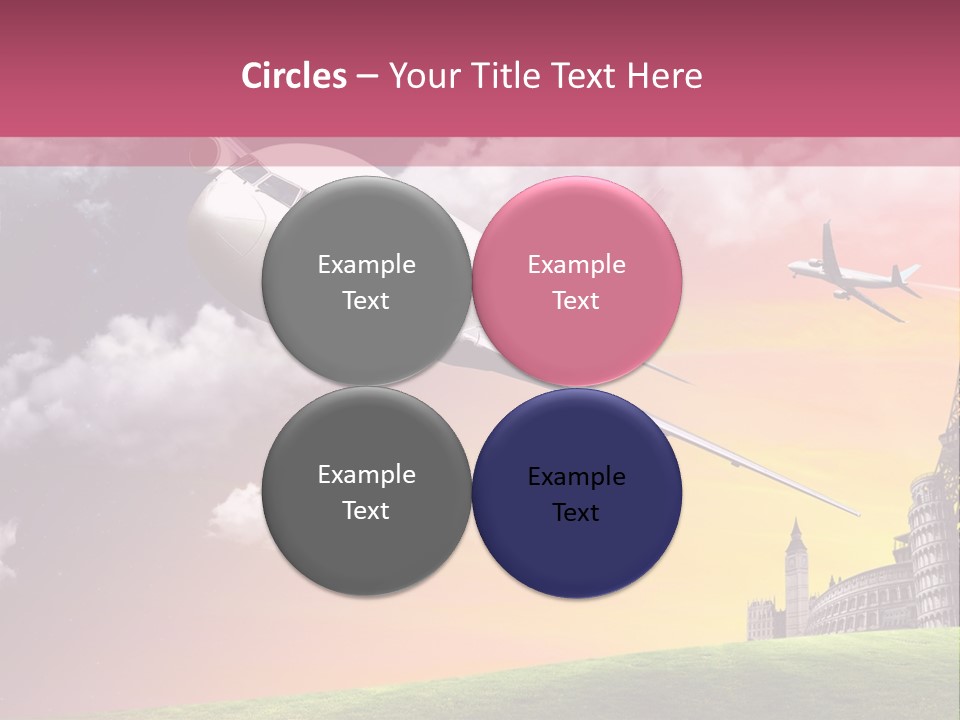 Aircraft Land Night PowerPoint Template