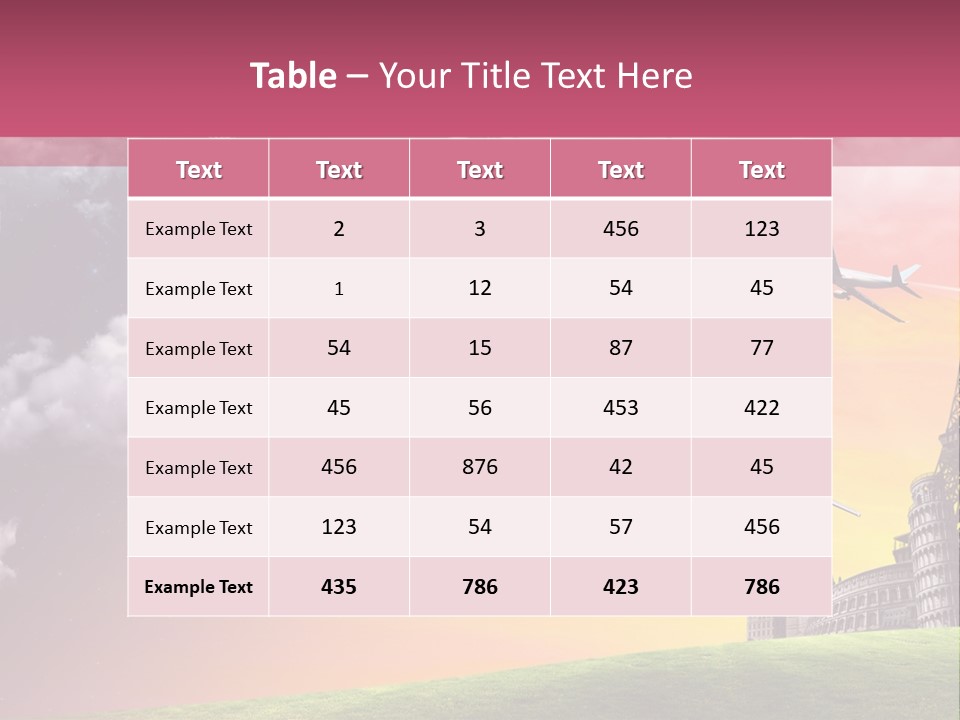 Aircraft Land Night PowerPoint Template