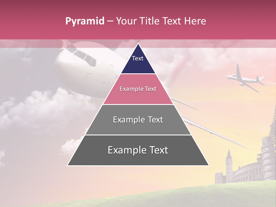 Aircraft Land Night PowerPoint Template