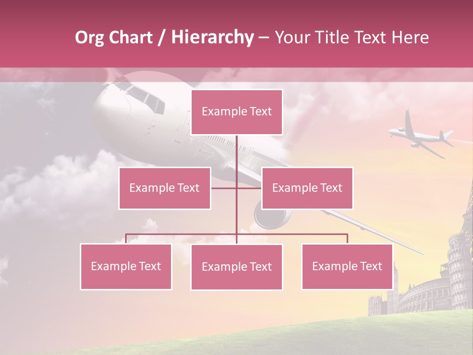 Aircraft Land Night PowerPoint Template