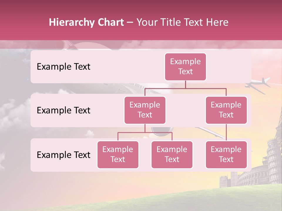 Aircraft Land Night PowerPoint Template
