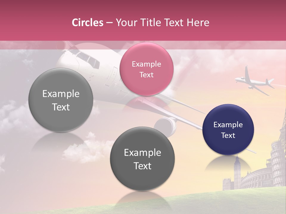 Aircraft Land Night PowerPoint Template