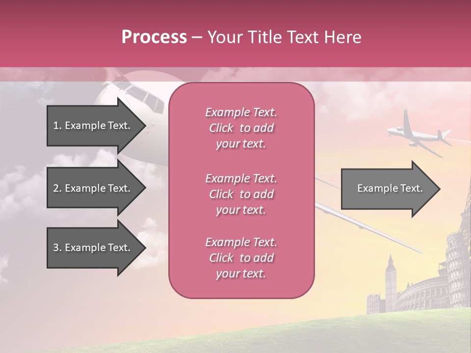 Aircraft Land Night PowerPoint Template