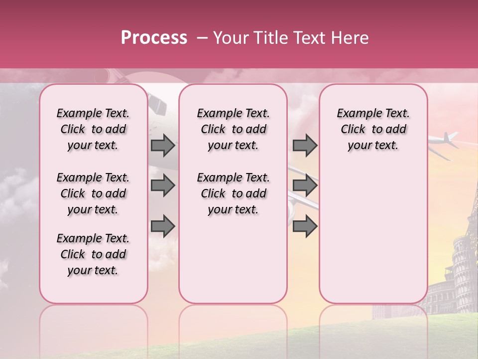 Aircraft Land Night PowerPoint Template