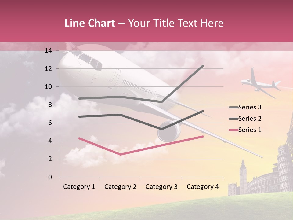 Aircraft Land Night PowerPoint Template