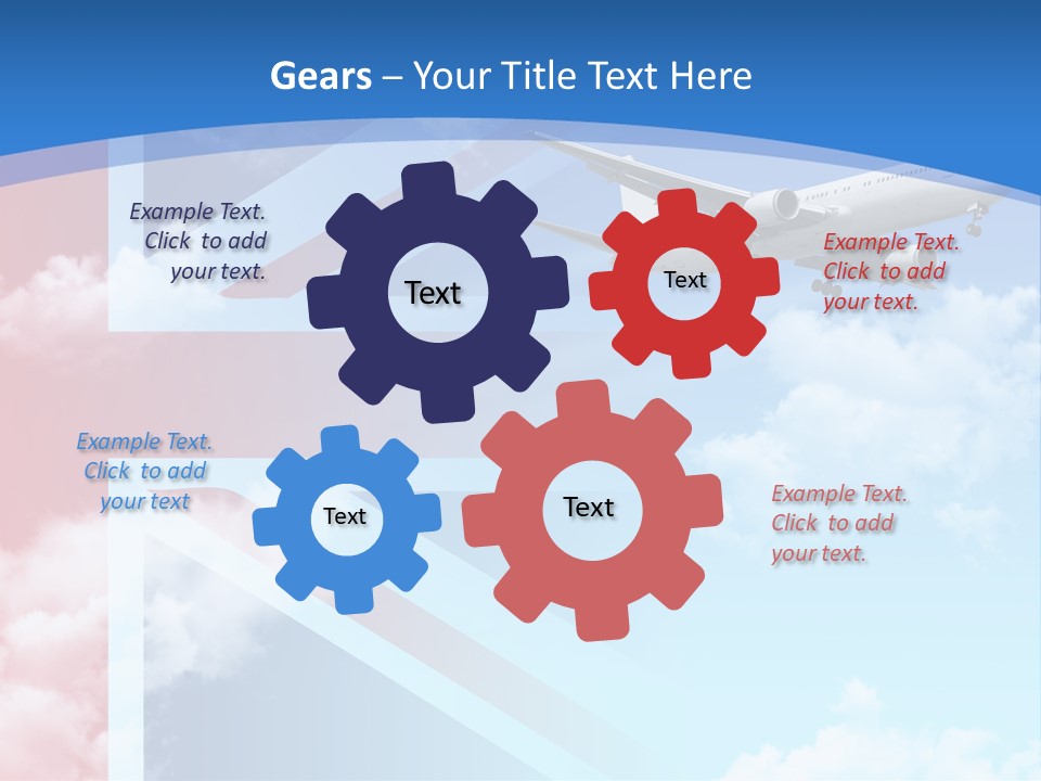 Departure Country Clouds PowerPoint Template