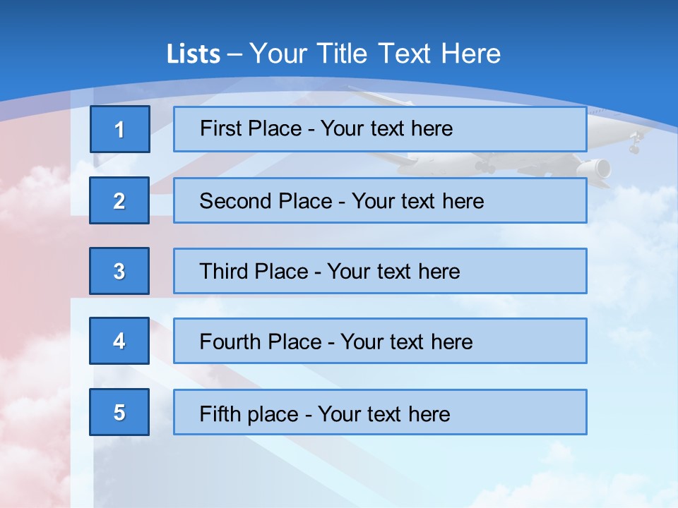 Departure Country Clouds PowerPoint Template