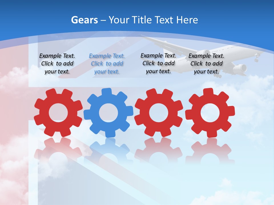 Departure Country Clouds PowerPoint Template