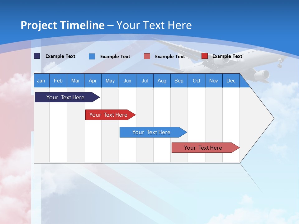 Departure Country Clouds PowerPoint Template