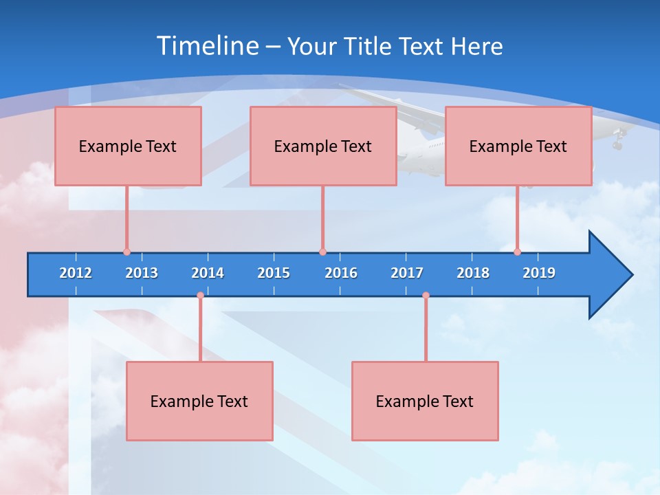 Departure Country Clouds PowerPoint Template