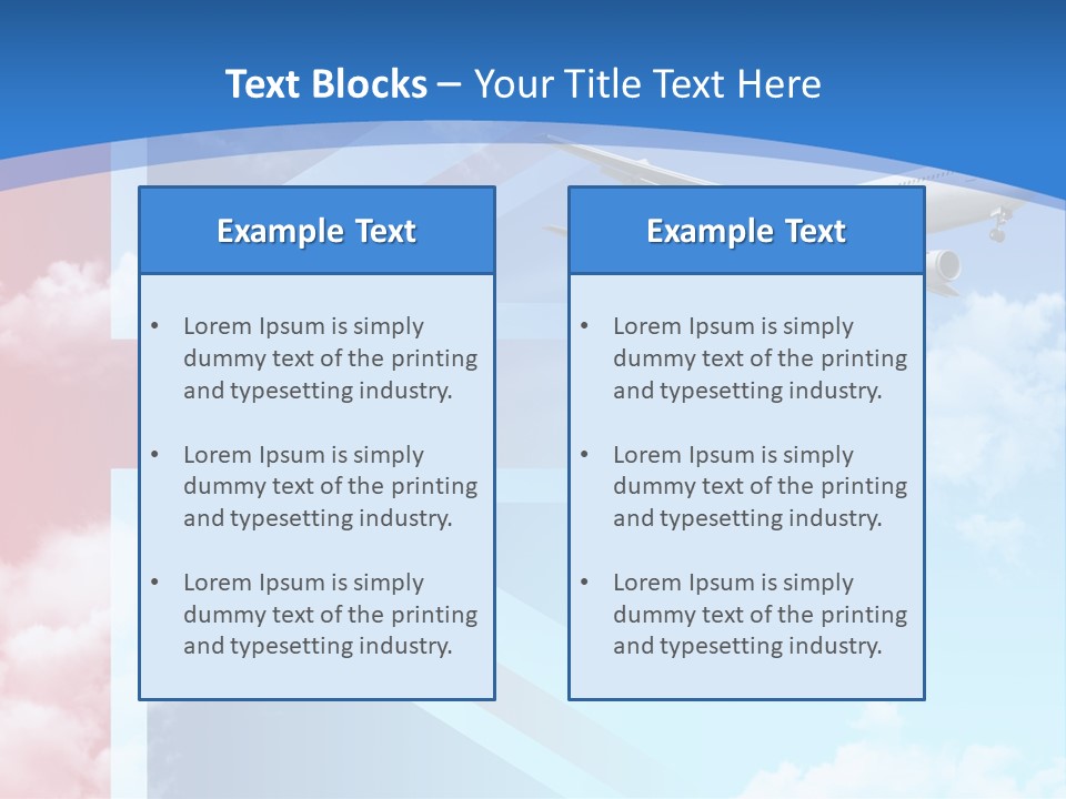 Departure Country Clouds PowerPoint Template