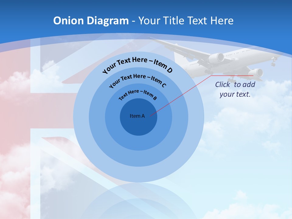 Departure Country Clouds PowerPoint Template
