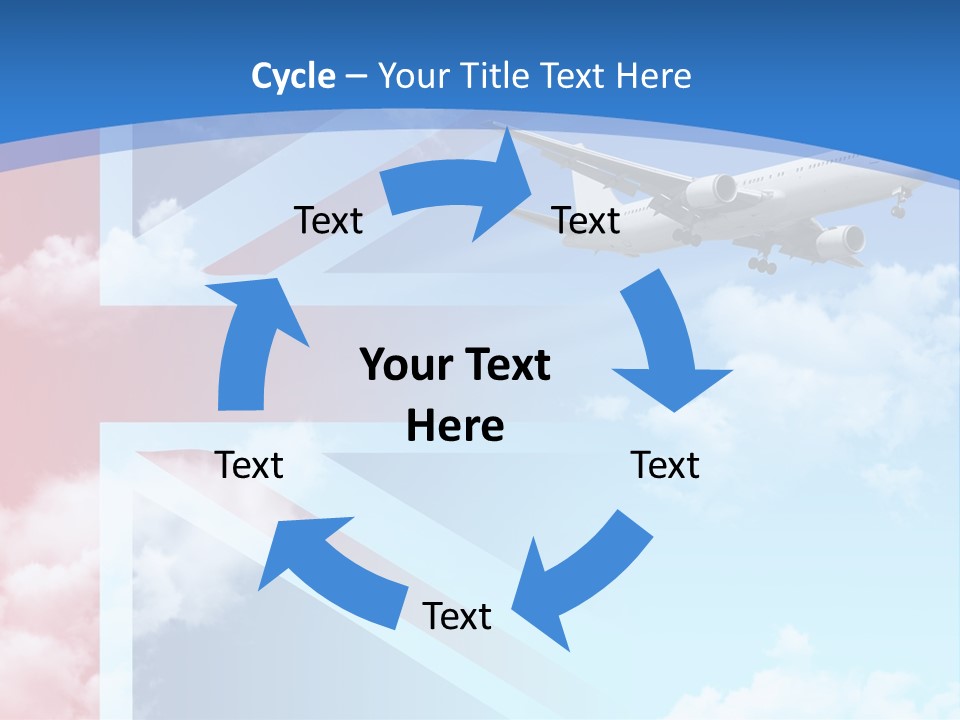 Departure Country Clouds PowerPoint Template