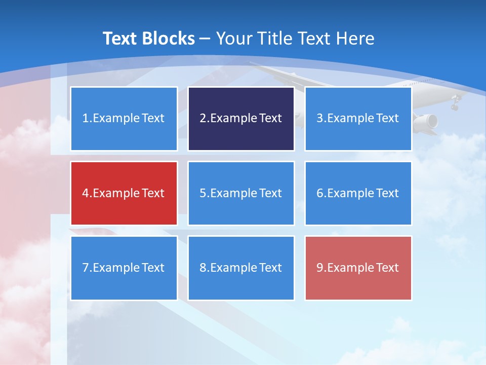 Departure Country Clouds PowerPoint Template