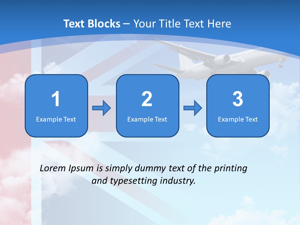 Departure Country Clouds PowerPoint Template